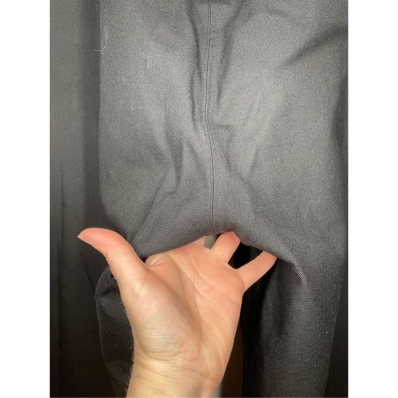 Vintage Navy Wide Leg Sailor Flared Black Zipper Front Pants size 30L - Picture 13 of 15